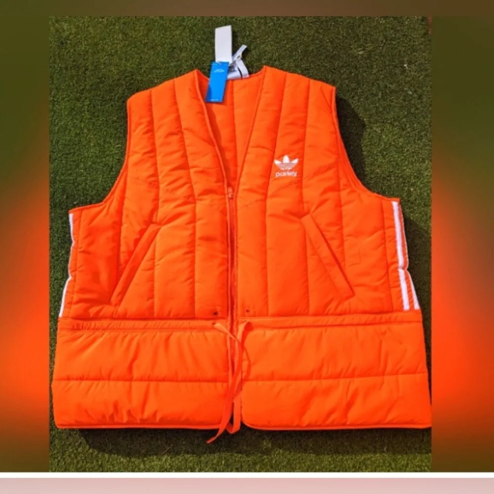 Adidas Originals Parley Vest Adicolor orange  gender neutral adjustable NWT_2